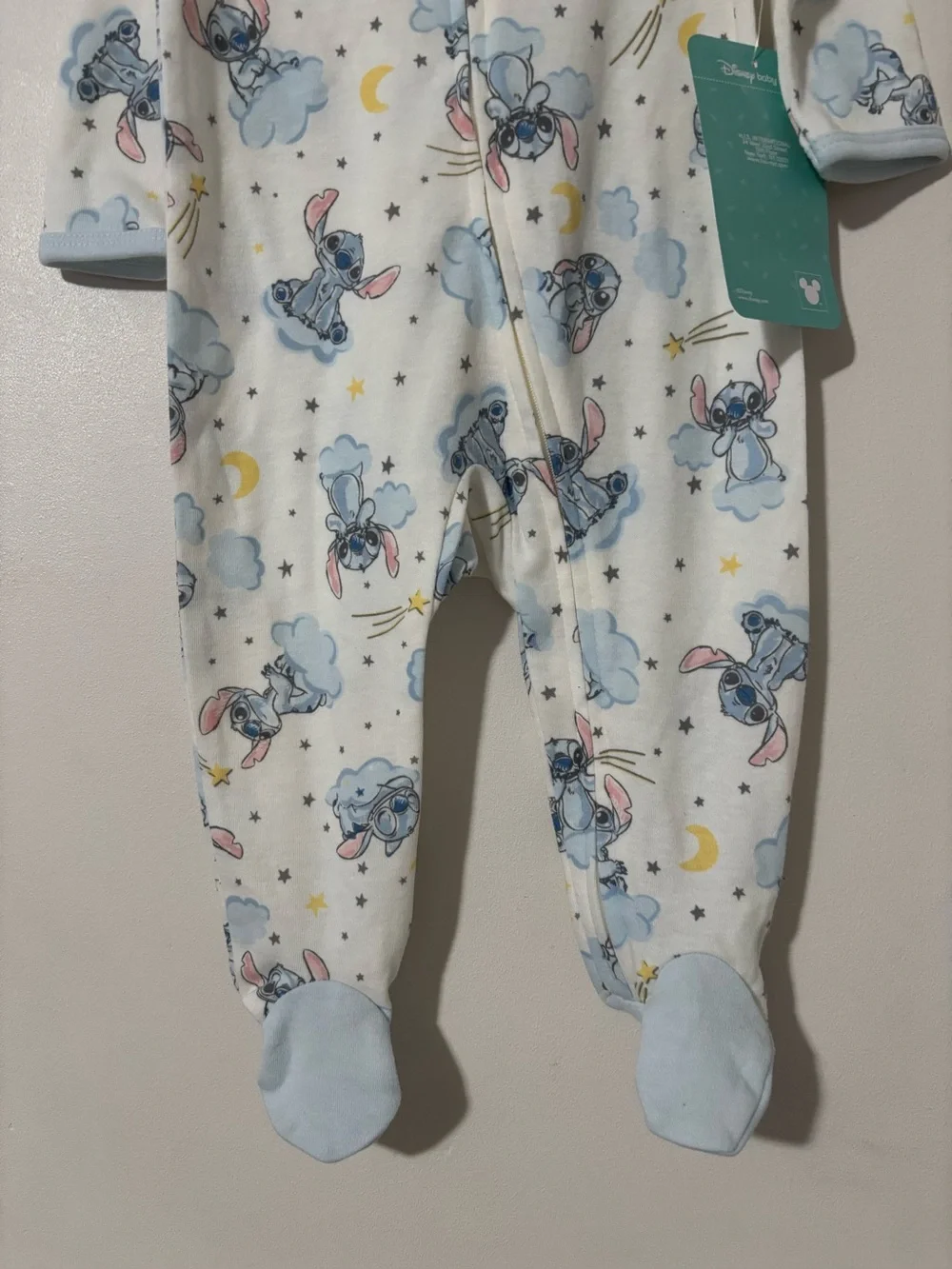 Disney Baby Stitch Pajamas Size 3-6M